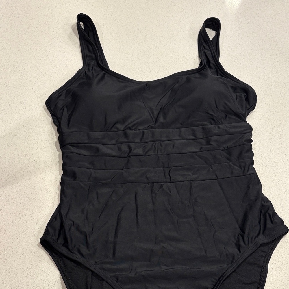 New ! M Black One-Piece Swimsuit